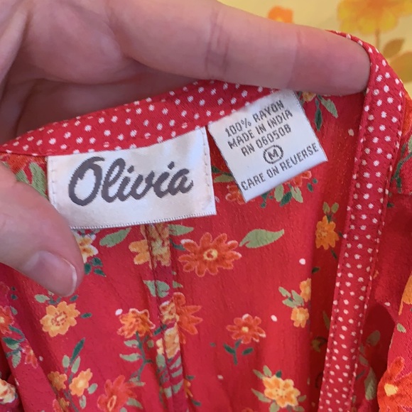 Beautiful Vintage Rayon Floral Boho Hippie Dress - Picture 8 of 11